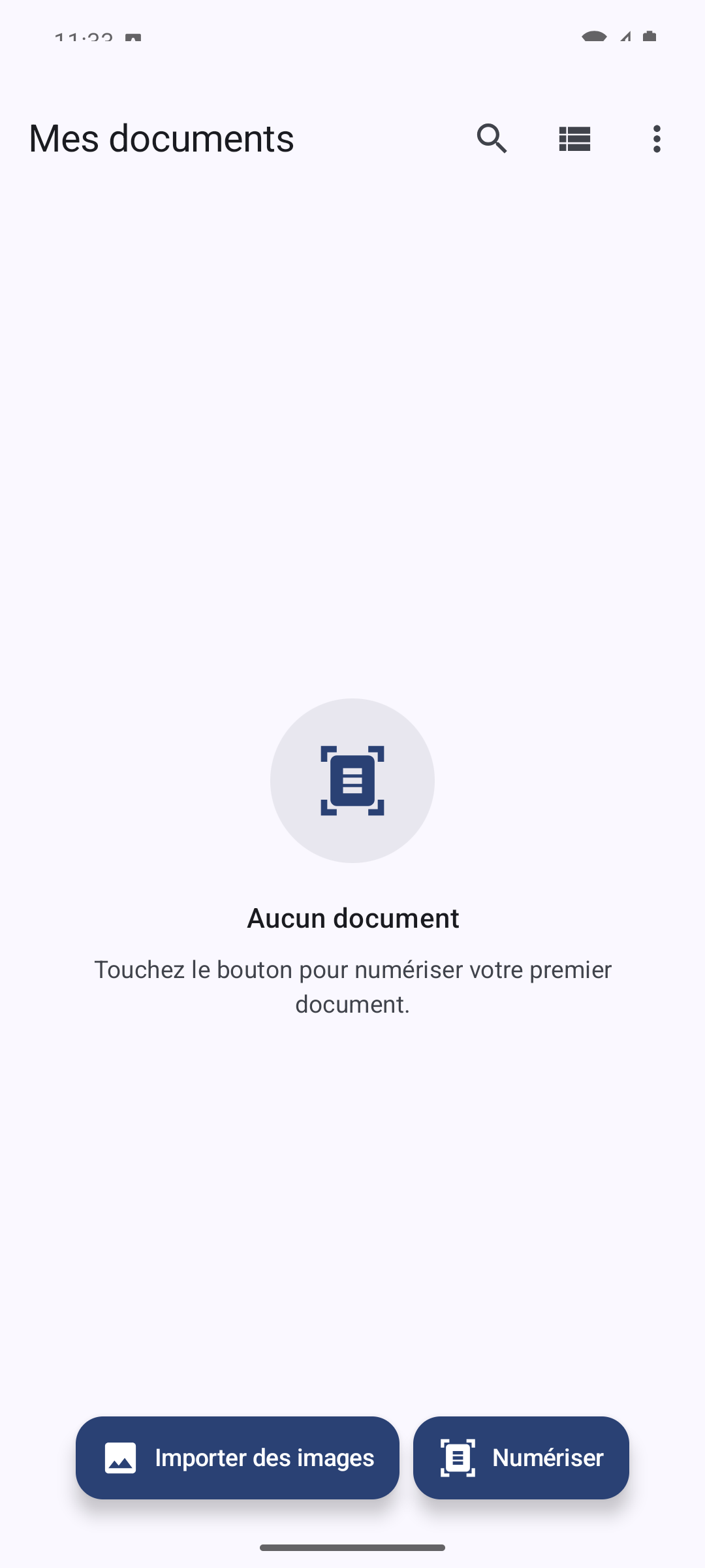 Bibliothèque vide
