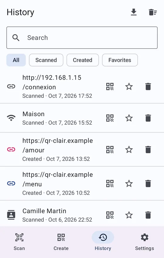 Code history