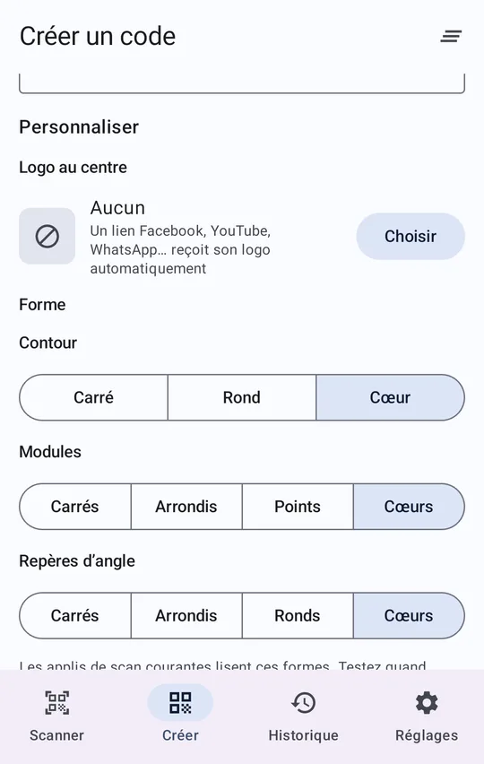Choix du cadre, des modules et des repères